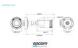 Camera IP Bullet 2 MP / 2.8 to 12 mm Varifocal Lens / Outdoor IP67 / Micro SD