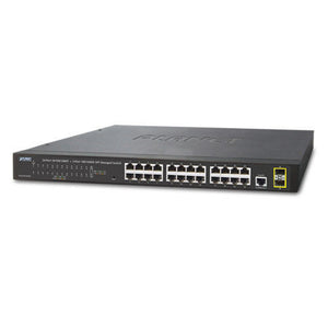 Planet Networking - GS-4210-24T2S 24-Port Layer 2 Managed Gigabit Ethernet Switch W/2 SFP Interf