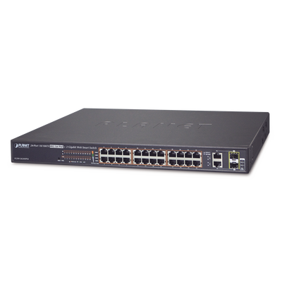 Planet FGSW-2624HPS 2-Port Gigabit TP/SFP Combo Smart Ethernet Switch