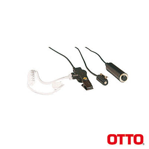 Otto V1-10757 - Kit Microphone-Earphone Professional Three Wire Mini-Lapel for ICOM