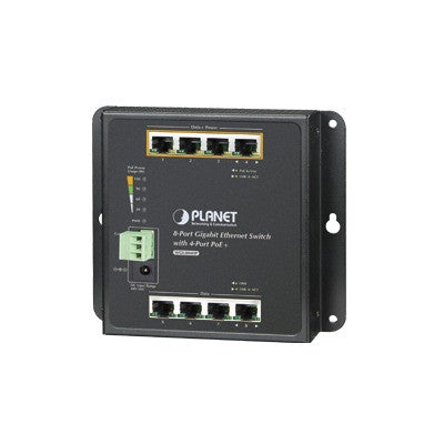 Planet Wgs-804hpt Industrial 8-port Wall-mount Managed Switch