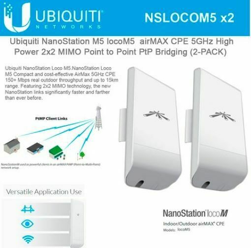 Pont WiFi avec Ubiquiti NanoStation Loco M5 POE